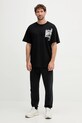 PLEIN SPORT tricou din bumbac FAEC.MTK8368.STE001N negru AW25