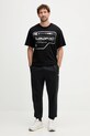Bavlněné tričko PLEIN SPORT FAEC.MTK8373.STE001N černá AW25