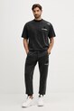 PLEIN SPORT t-shirt bawełniany FAEC.MTK8377.STE001N czarny AW25