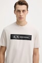 Pamučna majica Armani Exchange bež XM001425.AF10361