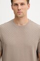 Armani Exchange t-shirt bawełniany brązowy XM001431.AF10337