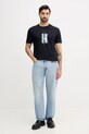 Armani Exchange t-shirt bawełniany XM001440.AF10358 granatowy AW25
