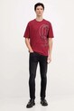 Хлопковая футболка Armani Exchange XM001441.AF10362 бордо AW25