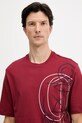 Хлопковая футболка Armani Exchange бордо XM001441.AF10362