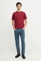 Armani Exchange t-shirt bawełniany XM001442.AF10358 bordowy AW25