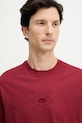 Armani Exchange t-shirt bawełniany bordowy XM001442.AF10358