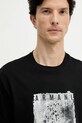 Armani Exchange t-shirt bawełniany czarny XM001448.AF10358