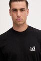 Бавовняна футболка Armani Exchange чорний XM001451.AF10356