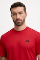 adidas Performance t-shirt treningowy Train Essentials czerwony JC5194