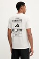 Odzież adidas Performance t-shirt treningowy Category Training Graphic JM8976 beżowy