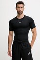 adidas Performance t-shirt treningowy Techfit z elastanem czarny JP4674