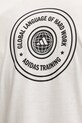 adidas Performance t-shirt treningowy WORKOUT ESSENTIALS PLUS KC5855 beżowy