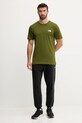 Kratka majica The North Face Simple Dome NF0A87NGBRI1 zelena AW25
