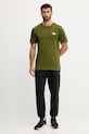 The North Face tricou Simple Dome NF0A87NGBRI1 verde AW25