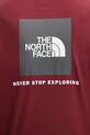 Bavlněné tričko The North Face Redbox NF0A87NPDO31 burgundské