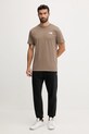 Βαμβακερό μπλουζάκι The North Face Redbox NF0A87NPE1Q1 καφέ AW25