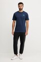 Bombažna kratka majica The North Face Redbox NF0A87NPI851 modra AW25