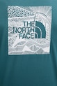 The North Face tricou din bumbac Redbox Celebration NF0A87NVBQ51 turcoaz