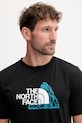 The North Face t-shirt sportowy Mountain Foundation czarny NF0A8E19JK31