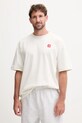 Βαμβακερό μπλουζάκι The North Face Redbox βαμβάκι μπεζ NF0A8EG5QLI1