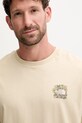 Βαμβακερό μπλουζάκι The North Face Connected Relaxed μπεζ NF0A8EGW3X41