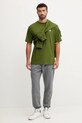 Bombažna kratka majica The North Face Connected Relaxed NF0A8EGWBRI1 zelena AW25