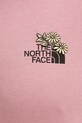 Bavlněné tričko The North Face Flower Dome NF0A8EGXHCS1 růžová