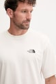 The North Face t-shirt bawełniany beżowy NF0A8F2GQLI1
