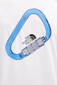 The North Face tricou din bumbac Explore Carabiner NF0A8F2HFN41 alb