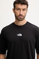 The North Face t-shirt bawełniany Mountain Fun czarny NF0A8F2NJK31