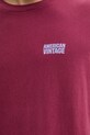 Бавовняна футболка American Vintage MYKO02C бордо