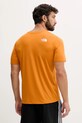 Odzież The North Face t-shirt treningowy 24/7 NF0A894BBRO1 pomarańczowy