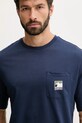 The North Face t-shirt bawełniany granatowy NF0A8E3M8K21