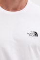 The North Face tricou din bumbac Mountain Sketch NF0A8EE8FN41 alb
