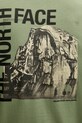 The North Face pamut póló NF0A8EE9BO91 zöld