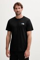 Odzież The North Face t-shirt bawełniany NF0A8EE9JK31 czarny