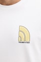 The North Face t-shirt bawełniany beżowy NF0A8F2RFN41