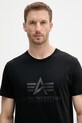 Alpha Industries t-shirt bawełniany czarny 100501CB.515