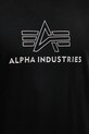 Alpha Industries t-shirt bawełniany czarny 148525.373