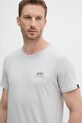 Alpha Industries t-shirt bawełniany szary 188505.666
