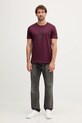 Alpha Industries tricou din bumbac 146509.608 burgundia AW25