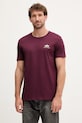 Alpha Industries tricou din bumbac print burgundia 188505.608
