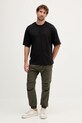 Alpha Industries t-shirt bawełniany 156550.03 czarny AW25