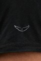 Бавовняна футболка ZADIG&VOLTAIRE JMTN01631 чорний