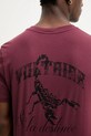 ZADIG&VOLTAIRE t-shirt bawełniany JMTS01741 bordowy