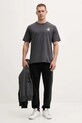 Bavlněné tričko The North Face Powder Days NF0A8E4D0C51 šedá AW25