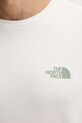 Βαμβακερό μπλουζάκι The North Face NF0A8E4EQLI1 μπεζ