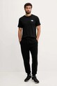 The North Face t-shirt bawełniany NF0A8EGUET91 czarny AW25