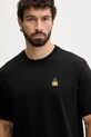 Βαμβακερό μπλουζάκι The North Face Icon Mountain μαύρο NF0A8EU7JK31