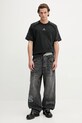 Бавовняна футболка adidas Originals Adilenium Tg Te KF8538 чорний AW25